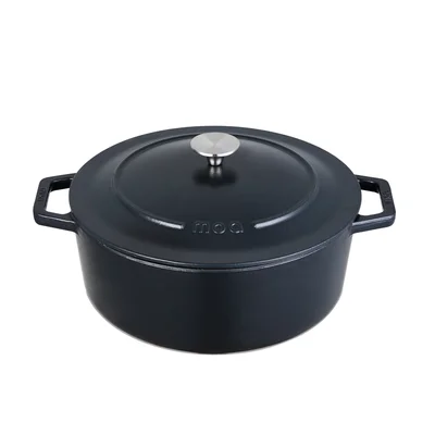 Lifegoods Cast iron rasserole 30cm 7,2 liter zwart