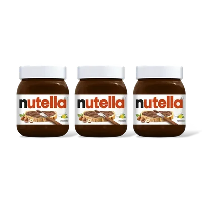 Nutella Hazelnootpasta 3-pack