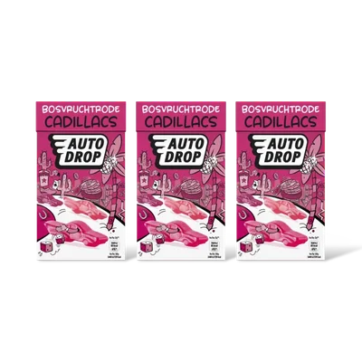 Autodrop Bosvruchtrode cadillacs 3-pack