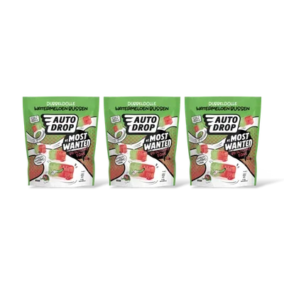 Autodrop Most wanted watermeloen bussen 3-pack