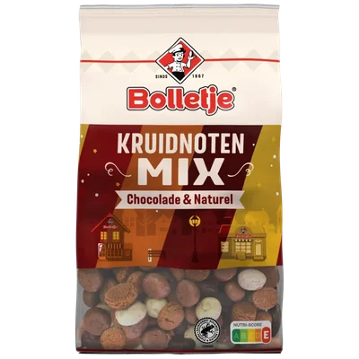 Bolletje Kruidnoten mix chocolade & naturel