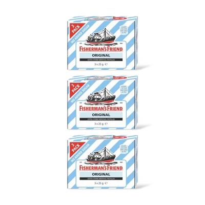 Fisherman's Friend Original suikervrij 3-pack