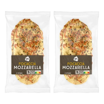AH Focaccia mozzarella 2-pack