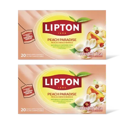 Lipton Peach paradise herbal tea 2-pack