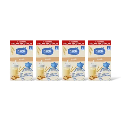 Nestlé Pyjamapapje biscuit 6m+ 4-pack