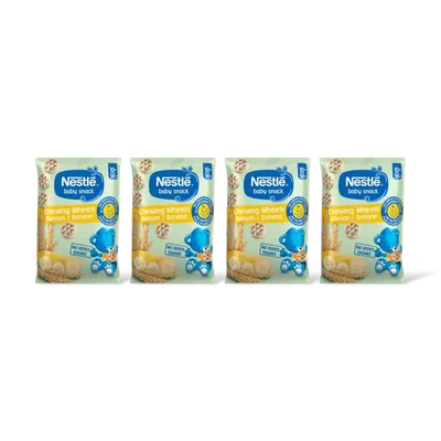 Nestlé Baby snack chewing wheels banan 10m+ 4pk