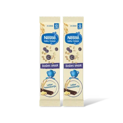 Nestlé Baby reepje bosbes smaak 12m+ 2-pack