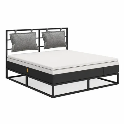 Emma Bed + matras + topper 140 x 200 cm