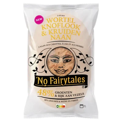 No Fairytales Knoflook & kruiden naan