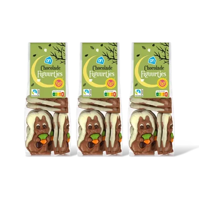 AH Chocoladefiguurtjes 3-pck