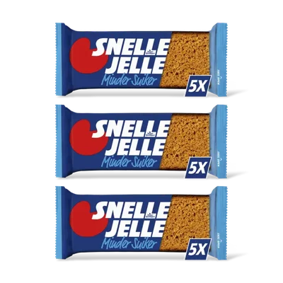Snelle Jelle Kruidkoek minder suiker 5-pack 3-pack
