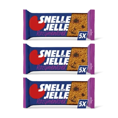 Snelle Jelle Kruidkoek rozijn 5-pack 3-pack