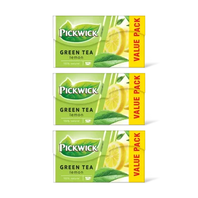 Pickwick Lemon groene thee voordeelpak 3-pack