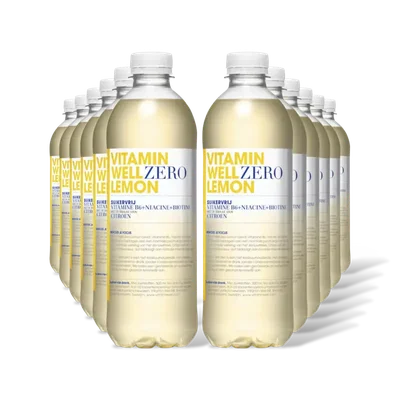 Vitamin Well Zero lemon 12-pack
