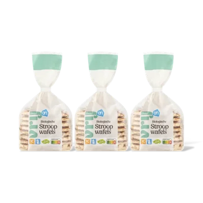 AH Glutenvrij Biologisch stroopwafels 3-pack