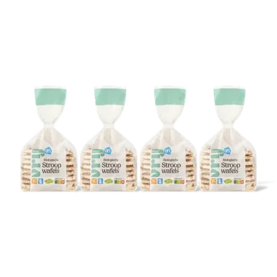 AH Glutenvrij Biologisch stroopwafels 4-pack