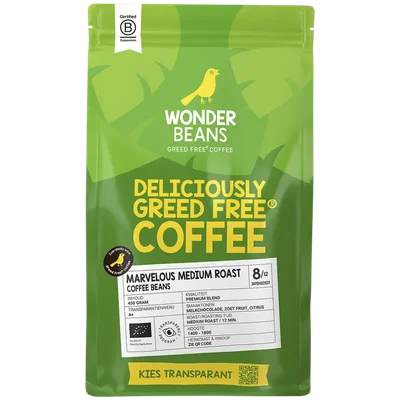 WonderBeans Marvelous medium roast coffee beans