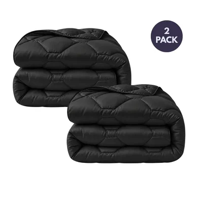 HappyBed 2 wasbare dekbedden 240x220 cm black