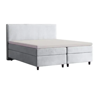 HappyBed Boxspring set 200x200 silver grey