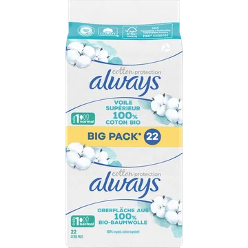 Always Cotton Protection Normal Maandverband x22