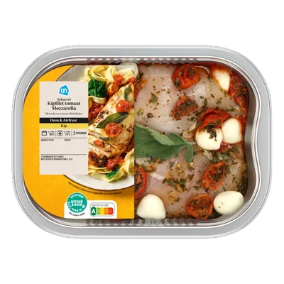AH Ovenschotel kipfilet tomaat mozzarella