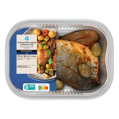AH Ovenschotel zeebaarsfilet Mediteraans