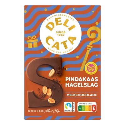 Delicata Chocoladeletter melk pindakaas hagelslag