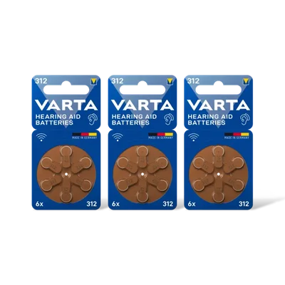 Varta Hearing aid batteries 312 3-pack