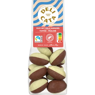 Delicata Duo wit karamel toffee melk praline
