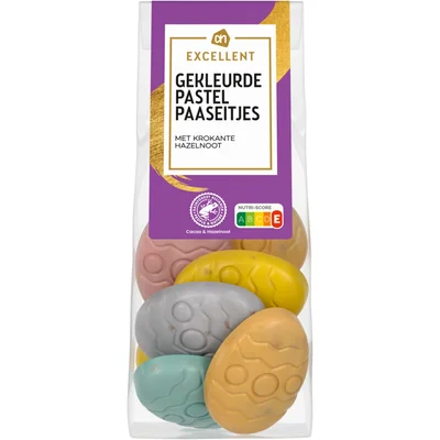 AH Excellent Gekleurde pastel paaseitjes