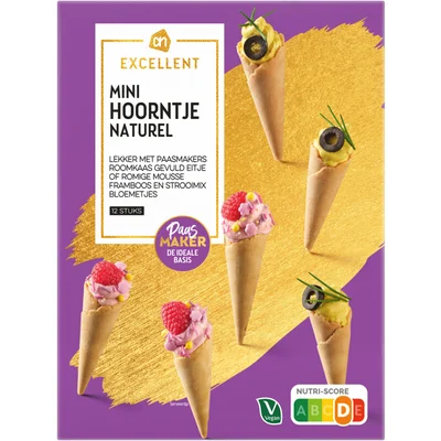 AH Excellent Mini hoorntje naturel