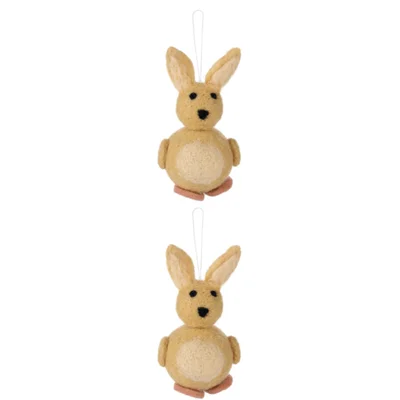 AH paashanger konijn vilt 2-pack