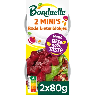 Bonduelle Rode bietenblokjes 2 mini's