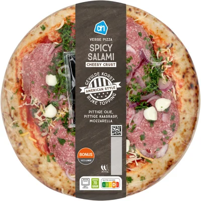AH Verse pizza Amerikaans spicy salami