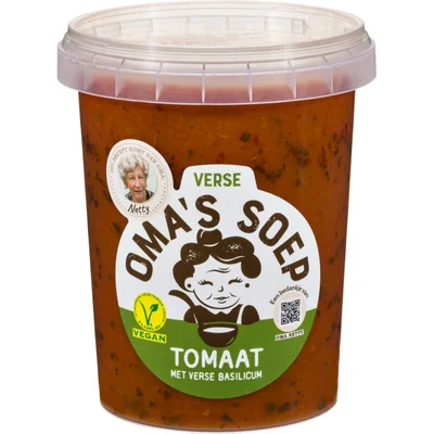 Oma's Tomaat met verse basilicum