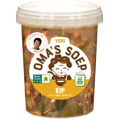 Oma's Kippensoep met verse groenten