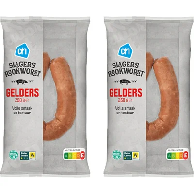 AH Slagersrookworst Gelders 2-pack