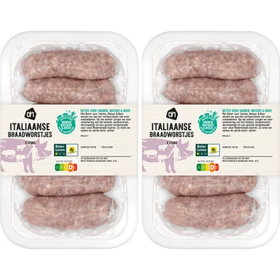 AH Italiaans gekruid braadworstje 2-pack