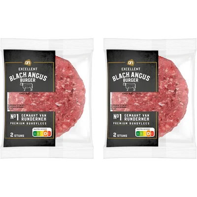 AH Excellent Black angus burger 2-pack