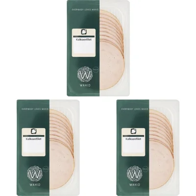Wahid Kalkoenfilet plakjes naturel 3-pack