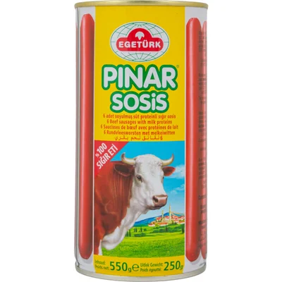 Egetürk Pinar sosis rundvleesworsten
