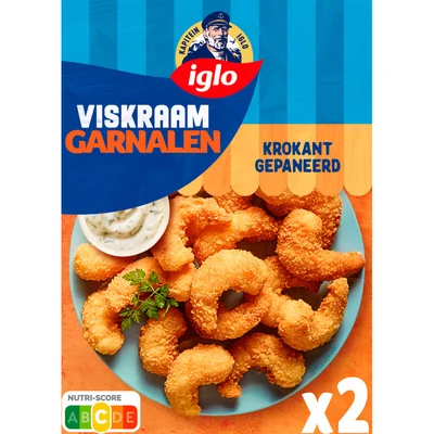 Iglo Viskraam garnalen krokant gepaneerd