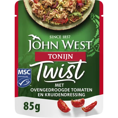 John West Twist tonijn ovengedroogde tomaat