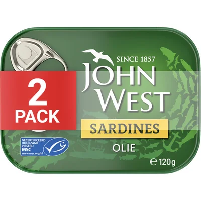 John West Sardines olie 2-pack