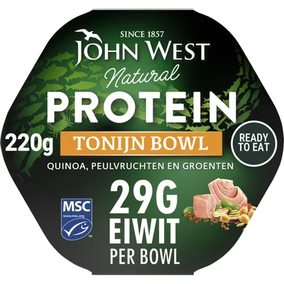 John West Protein tonijn bowl quinoa peulvruchten