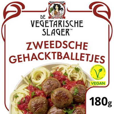 Vegetarische Slager Vegan Zweedsche gehacktballetjes