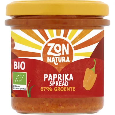 Zonnatura Paprika spread 67% groente