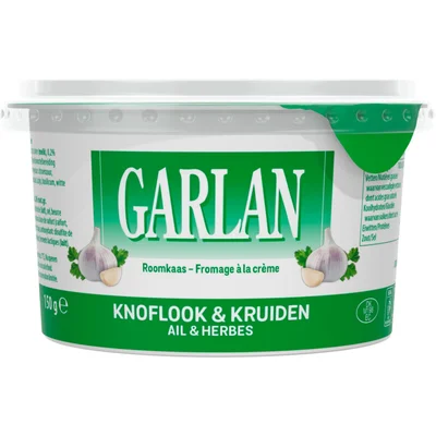 Garlan Verse roomkaas met knoflook & kruiden
