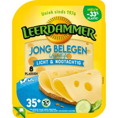 Leerdammer Lightlife jong belegen 35+ plakken