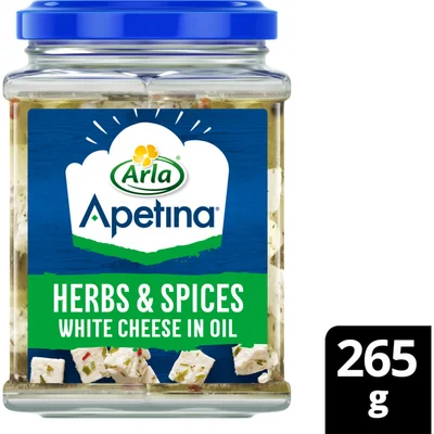 Arla Apetina witte kaasblokjes in olie